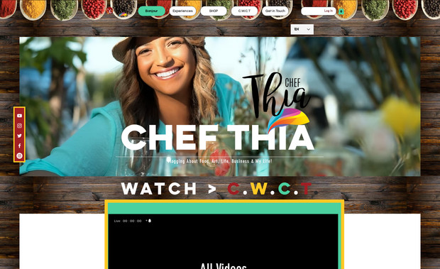 Chef Cynthia Verona: With a smile often described as blinding, Haitian-born Cynthia “Chef Thia” Verna has a larger than life personality that lights up a room. She is a personal chef, accomplished author, and cooking show host who specializes in gourmet, Caribbean-fusion cuisine.