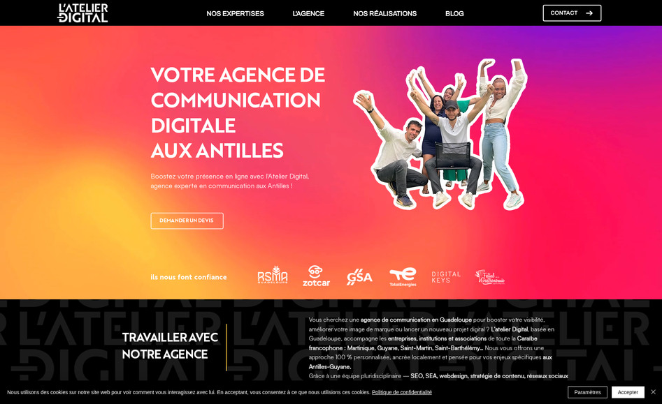 L'Atelier Digital: Création site agence