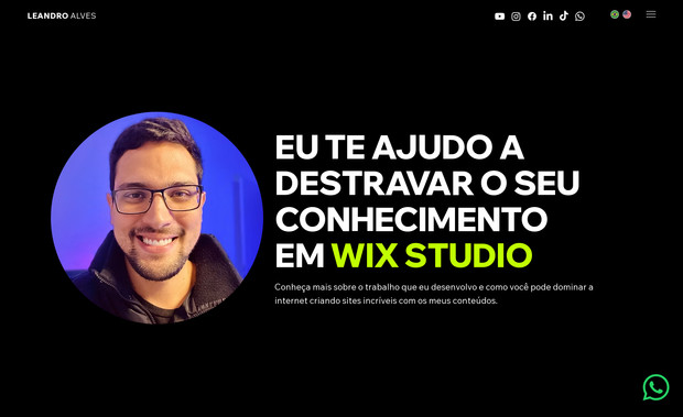 Leandro Alves - Personal Website: For the Leandro Alves - Personal Website project, we developed a personalized and professional website using Wix Studio. The project included the following key components:

- Custom Design: Created a modern and sleek design that reflects Leandro Alves's professional background and personal brand.
- Portfolio Section: Developed a comprehensive portfolio section to showcase Leandro's work and achievements.
- SEO Optimization: Enhanced the website’s SEO to improve search engine visibility and attract more visitors.
- Blog Section: Included a blog section for Leandro to share insights, news, and updates related to his field.
- Contact Integration: Implemented easy-to-use contact forms to facilitate communication with potential clients and collaborators.
- Mobile Optimization: Ensured the website is fully responsive and provides an excellent user experience across all devices, including smartphones and tablets.

This project successfully established a strong online presence for Leandro Alves, making it easier for visitors to learn about his work and get in touch.