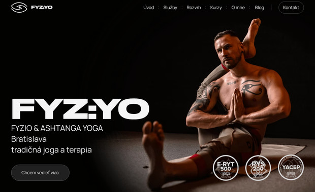 FYZYO: Physiotherapy & Yoga website design in Wix Studio