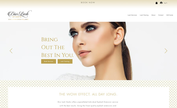 Dior Lash Studio : Complete Full Web Design