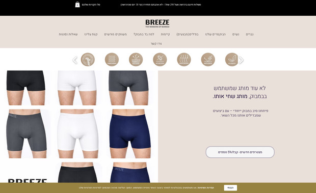 BREEZE BOO: האתר מציג את פעילותה של בריזבו. אתר איקומרס. 
תהליך הבנייה כלל את השלבים הבאים:

1. אפיון והגדרת מטרות
הגדרת מטרות האתר: הצגת המוצרים והשירותים של החברה, מתן מידע על החברה, ואפשרות ליצירת קשר עם הלקוחות.
זיהוי קהל היעד: לקוחות פוטנציאליים המעוניינים במוצרים ובשירותים של Breeze Boo.
2. עיצוב והקמת האתר ב-Wix
בחירת תבנית מתאימה מתוך המגוון ש-Wix מציעה, והתאמתה למיתוג של Breeze Boo, כולל שילוב צבעים, פונטים ותמונות המייצגות את החברה.
יצרתי ממשק משתמש נוח ואינטואיטיבי, המאפשר ניווט קל בין דפי האתר.
3. הזנת תוכן והוספת רכיבים פונקציונליים
הוספת דפים כגון "אודות", "מוצרים", "שירותים" ו"צור קשר", עם תוכן המותאם לכל דף.
שילוב טפסי יצירת קשר, גלריות תמונות, ומידע מפורט על המוצרים והשירותים המוצעים.
4. התאמה למובייל ואופטימיזציה
וידוא שהאתר מותאם לגלישה במכשירים ניידים, עם עיצוב רספונסיבי המתאים לכל גודל מסך.
אופטימיזציה של מהירות טעינת הדפים, באמצעות כלים מובנים של המערכת, להבטחת חוויית משתמש חלקה.
5. הנגשה והגדרות SEO
ביצוע התאמות נגישות בהתאם לתקנים, כדי להבטיח שהאתר יהיה נגיש לכלל המשתמשים, כולל אנשים עם מוגבלויות.
הגדרת SEO (אופטימיזציה למנועי חיפוש) באמצעות הכלים של המערכת, כולל הגדרת תגיות מטא, כותרות, ותיאורים, כדי לשפר את דירוג האתר במנועי החיפוש.
6. השקה ותחזוקה שוטפת
בדיקה סופית של האתר, ווידוא שכל הקישורים והפונקציות פועלים כראוי.
 וביצוע עדכונים שוטפים בהתאם לצרכים ולמשוב מהמשתמשים.