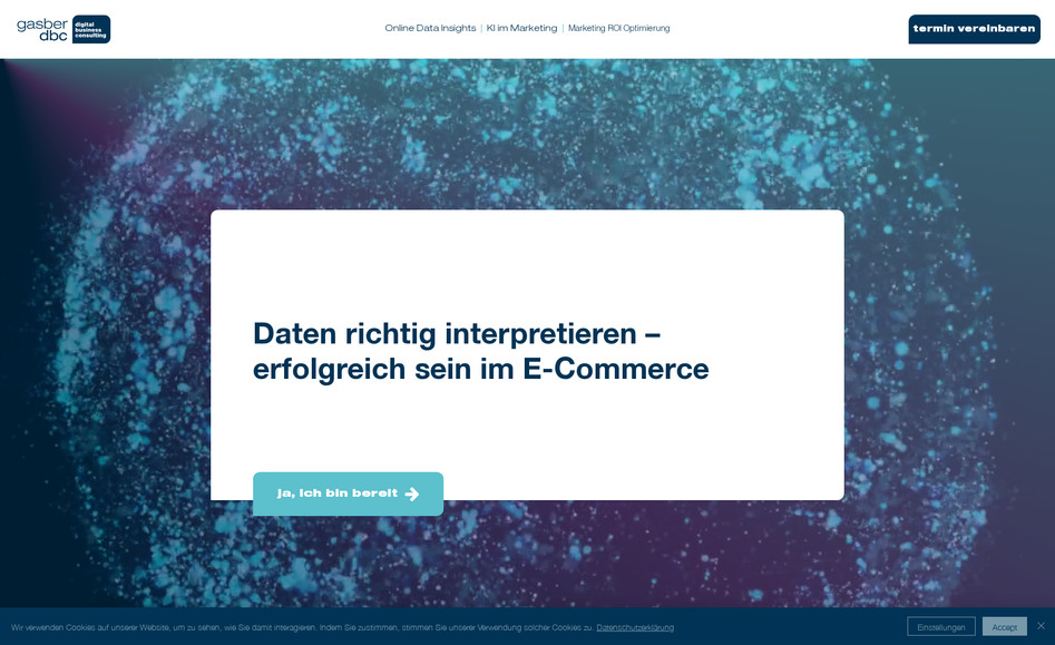 gasber digital business consulting: A website built from scratch on Editor X, including subtle animations, custom hover effects and 100% responsiveness.