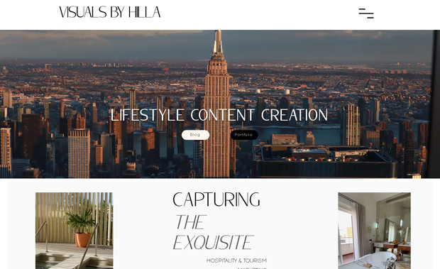 Influencer/ Photographer: This influencer and photographer wanted a much more modern website that showed off her work. 