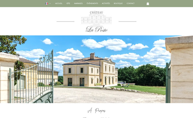 Château La Poste: Refonte de site , wedesign, logo et seo
