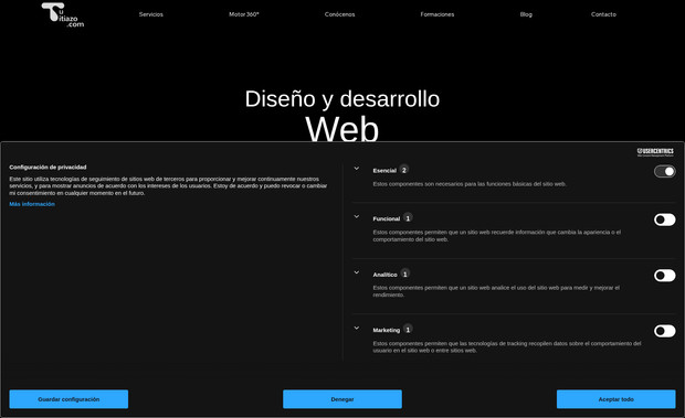 Tu Sitiazo: Diseño y desarrollo del sitio web de Tu Sitiazo en Wix Studio, concebido como una herramienta estratégica orientada a conversión, rendimiento y SEO. Cada elemento del proyecto responde a un enfoque claro: atraer, generar confianza y convertir visitas en oportunidades reales de negocio.

Como Wix Partner de nivel Leyenda —distinción reservada al 2 % de agencias a nivel mundial— aplicamos este mismo estándar en proyectos para startups, pymes y marcas internacionales, actuando como socios digitales comprometidos con resultados.