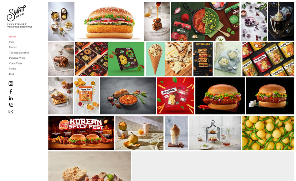 Swati Desai : A visually stunning portfolio crafted to whet the appetite and impress. This website captures the artistry of food photography through immersive galleries, sleek design, and seamless performance. Built by Reputes, it’s a digital feast that showcases both the photographer’s talent and our flair for premium creative websites.