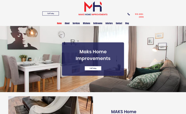 MaksHomeImprovements: Home improvement website for a business in the greater Cincinnati area. Featuring an inbound form and a new site redesign.