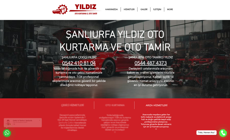 Yıldız Oto Kurtarma: https://www.sanliurfaotokurtarici.com/ Sitesi yeniden Tasarlandı. Seo ve Google Ads Ayarları yapıldı.