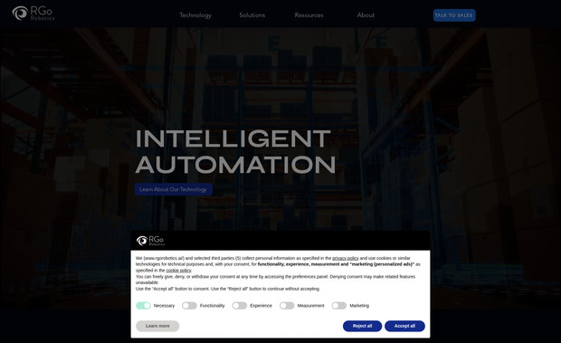 RGo Robotics: Elevated site theme, created infographic and other content. 
