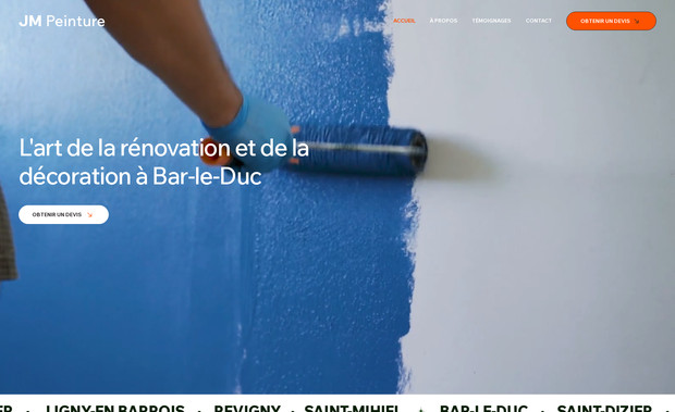 JM Peinture: Chez JM Peinture, nous transformons vos projets en réalité. Grâce à notre expertise, notre engagement envers la qualité et notre attention aux détails, nous vous garantissons des résultats qui surpassent vos attentes.