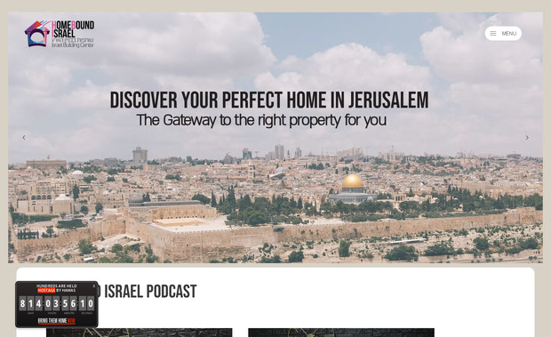 HOMEBOUND ISRAEL: "Discover HomeBound Israel, your trusted partner in finding a sanctuary in Israel amidst global uncertainties. Our mission goes beyond real estate—we offer a haven of integrity and mutual responsibility"