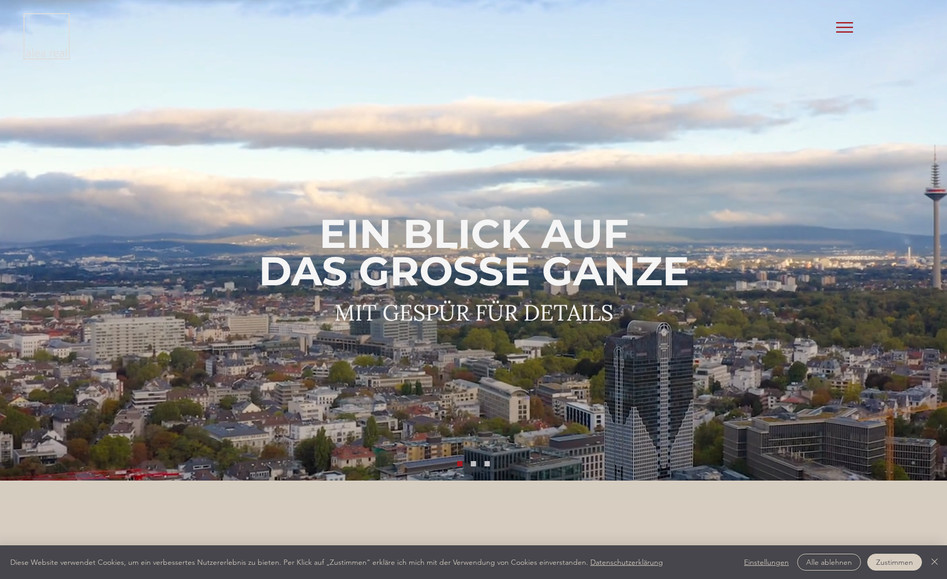 alea real: Bei der Erstellung der Website für alea real bestand die Aufgabe darin, ein zeitloses Design zu entwickeln, welches die Expertise des Unternehmens betont und sich zeitgleich von den Mitbewerbern abhebt. Sie ist die erste Anlaufstelle in der Kommunikation mit Architekten und Investoren.