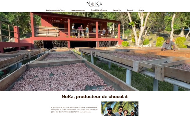 NoKa | Producteur de chocolat: Création de site
Carte interactive (code)
Optimisation des visuels
Paramétrage pour version mobile
Référencement SEO
Mise en conformité réglementaire : mentions légales, politique de confidentialité (RGPD)