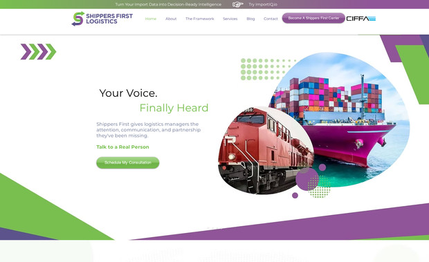 Shippers First: Shippers Logistics WEbsite