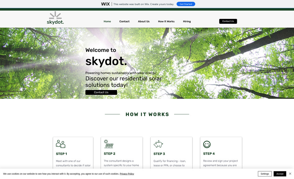 Skydot Energy: This sleek and professional website was designed by Zaga Creative for Skydot Energy—a company dedicated to delivering clean, affordable, and reliable solar power. The site features a modern layout that clearly communicates Skydot’s services, including residential and commercial solar installations, battery storage solutions, and energy audits. Mobile-optimized and SEO-ready, the design is built to capture leads, increase online visibility, and educate customers on the benefits of switching to solar. With strategically placed calls-to-action and streamlined navigation, this site helps Skydot Energy connect with eco-conscious clients ready to take control of their energy future.


