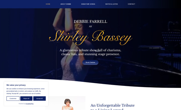 Debbie Farrell: Website design