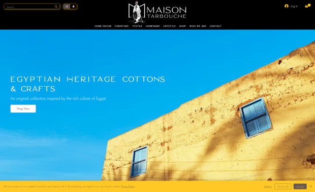 Maison Tarbouche: A beautifully crafted website for a handicraft store specializing in handmade and artisan products. Built on Wix Studio with an immersive scrolling experience to showcase unique works, highlight craftsmanship, and provide a seamless shopping experience. Optimized for e-commerce and branding.