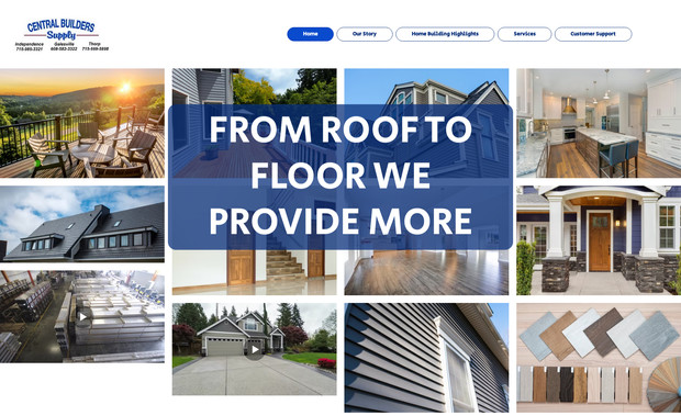 Central Builders Supply: Developed an extensive, multi-page Wix website tailored for builders and contractors. Designed category-based product pages for easy navigation and showcased each supplier with detailed listings. Integrated service highlights, including material delivery, equipment rentals, and custom building solutions. Optimized for desktop and mobile, ensuring a seamless browsing experience.
