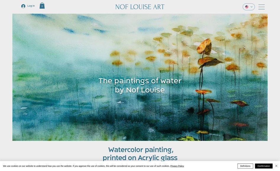NOF LOUISE ART: חנות וירטואלית עבור ציירת