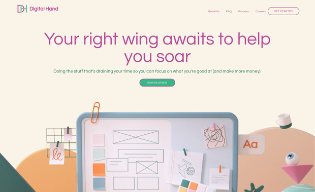 Digital Hand: Virtual Assistant Website