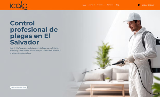 Icala Control de Plagas: Migración desde WordPress a Wix Studio.

Integración de sistema de reservas y pasarela de pagos.

SEO aplicado desde la estructura.

Capacitación incluida y soporte post-lanzamiento.

Impacto esperado: mejor control interno, CRM integrado, experiencia de usuario optimizada y posicionamiento en El Salvador.