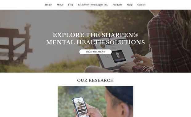 SharpenMinds.com: Full website design