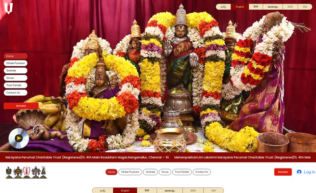 Melven Pakkam Perumal: We at Blumdata, certified Wix website development experts, have created the advanced website melvenpakkamperumal.com using Wix. The website is built with multi-language support in 6 languages, making it easy for devotees across the world to connect. It beautifully showcases the temple’s history, puranams, devotional songs, and spiritual speeches, providing a complete digital experience.
To support temple activities, we integrated a secure Wix payment gateway for donations with automatic ticket generation for sevas. We also configured the system to generate 80G forms to help donors with taxation benefits. This solution highlights how Blumdata, a leader in Wix website design and customization, delivers global reach, advanced functionality, and SEO-driven digital solutions