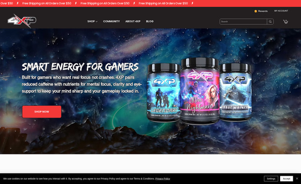 4XP Gaming: Project Overview:
4XP Gaming is a lifestyle energy drink brand created for gamers, streamers, and creators. The client needed a bold, high-performance website that could serve as both an immersive brand experience and a fully functional online store. Built on Wix Studio’s advanced capabilities, the site blends modern aesthetics with seamless eCommerce functionality to showcase the brand’s product line and unique gamer culture.

Design Approach:
The design emphasizes dynamic visuals, dark-mode styling, and vibrant accent colors that align with 4XP’s gaming-inspired identity. Each product page was crafted to highlight key features, ingredients, and flavor profiles, using interactive layouts and high-quality visuals to drive engagement and conversion.

Key Features:
  - Fully integrated Wix eCommerce store with custom product variants
  - Streamlined checkout and subscription capabilities
  - Gamified brand storytelling and character-driven visuals
  - Optimized mobile design for fast loading and clean navigation
  - Custom email and loyalty funnel integrations
  - SEO and marketing automation setup for ongoing campaigns

Result:
The new 4XP Gaming website delivers an immersive digital storefront that feels authentic to its target audience. It’s fast, visually striking, and designed to convert — serving as both a brand hub and eCommerce engine for future product launches and campaigns.