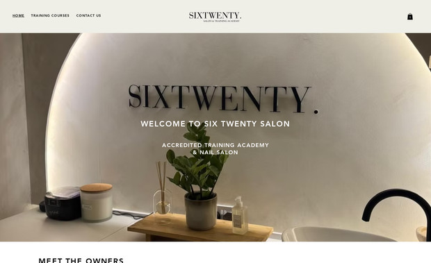 Six Twenty: Six Twenty, A luxury nail salon with booking system integration and also a training portal set up so they can sell their courses online.