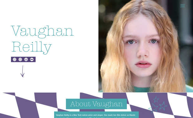 Vaughan Reilly: The Challenge:

Balance elements of 90s grunge with Vaughan's youthful persona while ensuring appropriateness for her audience required careful consideration.

The Solution:

Strategically integrated signature motifs of 90s grunge, but by selecting vibrant colors that complemented Vaughan's persona and strike a balance between edgy aesthetics and age-appropriate branding.