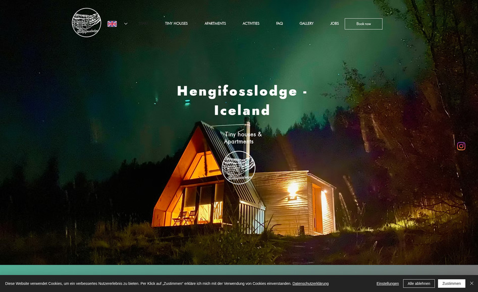 Hengifoss Lodge: Websitengestaltung und Marketingberatung