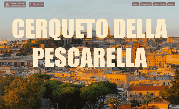 Cerqueto Della Pescarella: A Peaceful 48 Hectares Farm (±119 acres) for sale, just 35 km (±21.7 mi) South of the timeless breathtaking Rome, only 18 km (±11 mi) from the blue Mediterranean Sea.