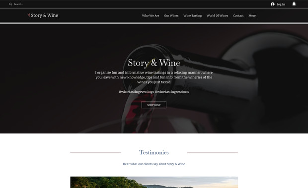Story & Wine: I fixed several design issues and performed mobile optimization.