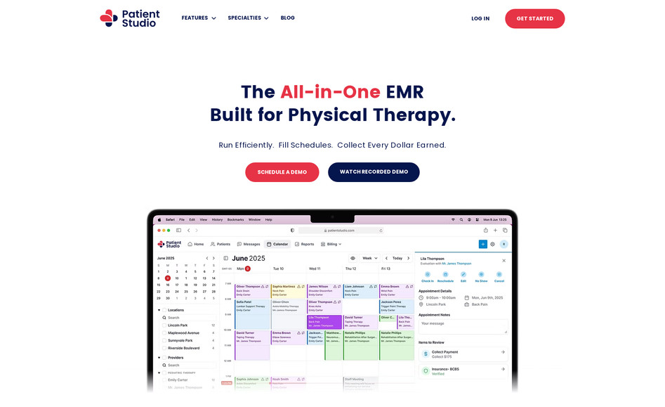 PatientStudio: Editor X, Figma