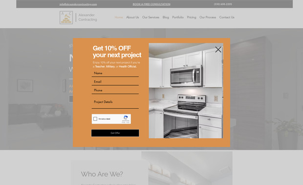 AlexanderContracting: Website Design and Full-Scale Marketing.