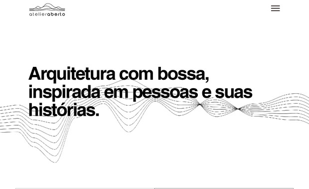 Atelieraberto New: Site para arquitetura, feito em wix studio e personalizado com velo.