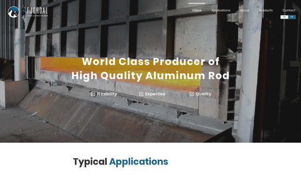 Fjordal: One page site redesign