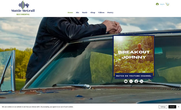 Matt McGrail Music: Designed & built this advanced website.