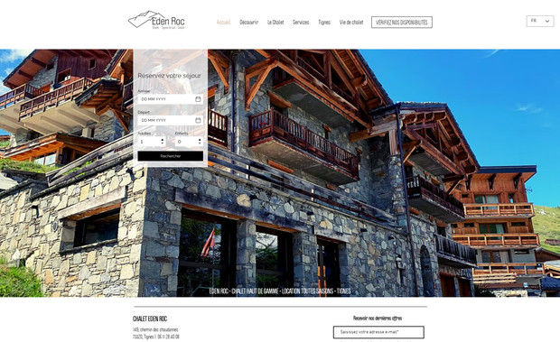 Chalet Eden Roc: Site de réservation pour un chalet de luxe