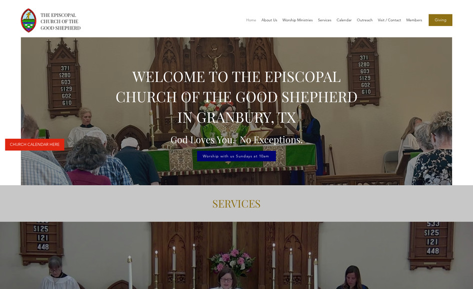 Good Shepherd Granb: Website Redesign