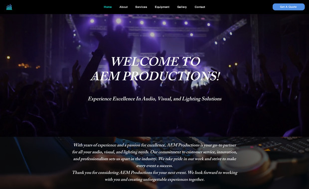 AEM Productions: Quality Sound Reinforcement and Stage Lighting