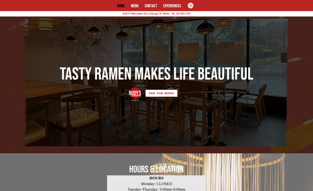 Rudy's Ramen: Redesign