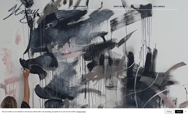 Jamie Torpey: Jamie's new website dives into the colorful world of her work and shows her journey as an artist. We wanted to create a platform for her followers that felt inspiring and empowering from the first click. With an easy-to-use online shop, clients can order her art online, internationally.

To ensure the new brand identity reflects her own abstract realism style we incorporated a new logo (her signature) into the website and made sure we understood her ideal clientele to optimize the SEO of her website.