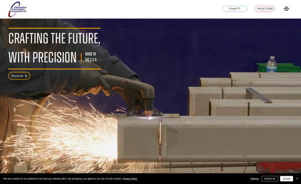 Fabrication Tech: Fabrication Technologies came to us with a prototype and asked us to guide them through implementing it on Wix, so we provided them step-by-step coaching and instruction and help them achieve their initial vision