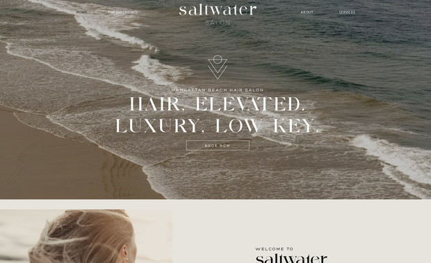 Saltwater Salon: Branding & Website Design