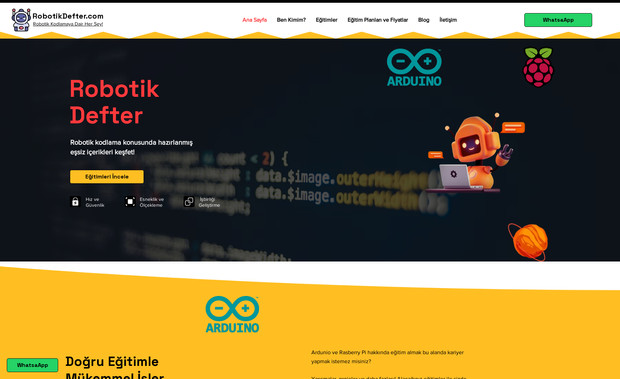 RobotikDefter: A new website design for Robotic Programming was created with Wix.