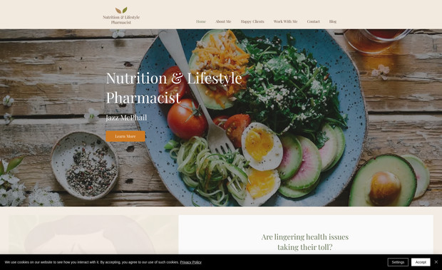 nutritionpharmacist: Classic web design, mobile optimisation, SEO, monthly maintenance.