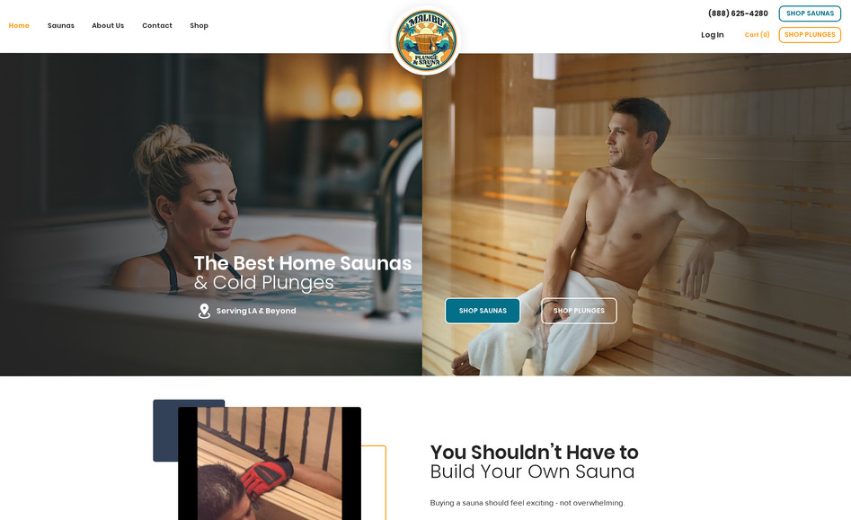 Malibu Plunge And Sauna: I designed and developed the website for Malibu Plunge and Sauna, an e-commerce platform dedicated to selling high-quality saunas and cold plunge products. The project involved creating a user-friendly, visually appealing site that highlights the benefits and features of their wellness products. I focused on seamless navigation, detailed product pages, and an intuitive shopping experience, ensuring customers could easily browse, select, and purchase products. Additionally, I integrated secure payment options and optimized the site for mobile devices, delivering a smooth, responsive experience for users across all platforms. The result is an engaging and functional website that enhances the brand's online presence.