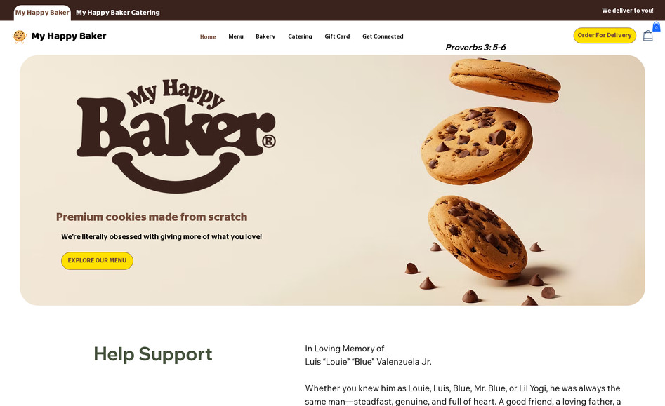 My Happy Baker: E-commerce bakery website built with a focus on streamlined shopping experience and brand storytelling. Here are the technical highlights:

- Modern eCommerce layout with product catalog, categories, and filtering options.
- Mobile-responsive and cross-browser optimized design ensuring seamless access on all devices.
- Integrated shopping cart and secure checkout flow for smooth transactions.
- On-page SEO structure (meta titles, alt tags, schema) to boost visibility.
- Optimized product galleries with high-resolution images and fast load speeds.
- Logical CTAs and guided navigation designed to maximize conversions.
- UI/UX rich design emphasizing performance, scalability, and user engagement.
